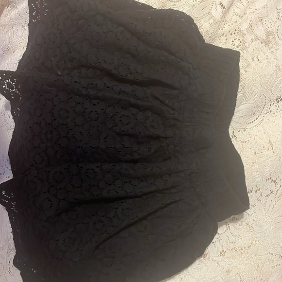 DeLiA’s Vintage Lace Sheer Black Mini Skirt Y2K Dark Emo Retro Punk Whimsigoth - Picture 2 of 5